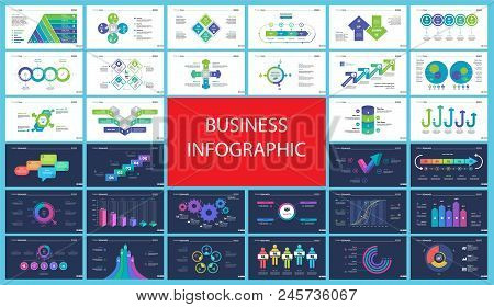 Business Infographic Creative Design Set Can Be Used For Annual Report, Web Design, Workflow Layout.