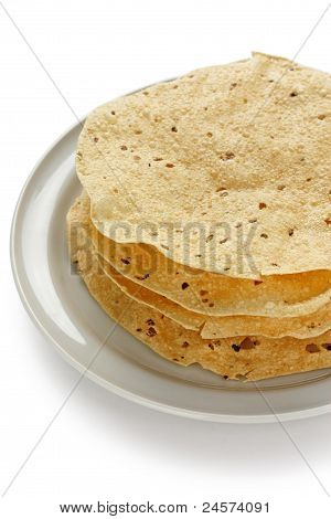 Papad, indische traditionelle Küche