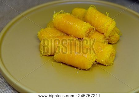 Thai Traditional Dessert (thai Called Foi Thong)