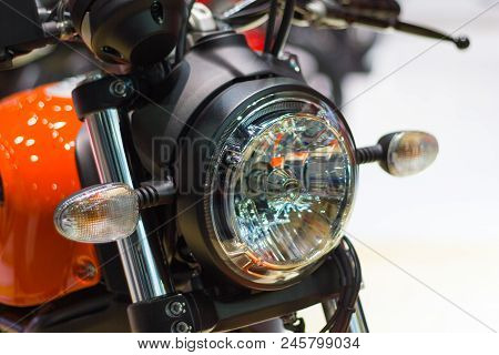 Bangkok Thailand - December 2, 2017: Detail Parts Of Headlight 