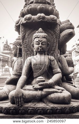Buddha Statue, In Kathmandu, Nepal