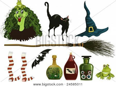Halloween ikony.