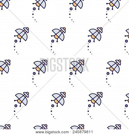 Modern Seamless Pattern With Space Cosmos. They Can Be Used To Decorate Your Print Designs: Packing 