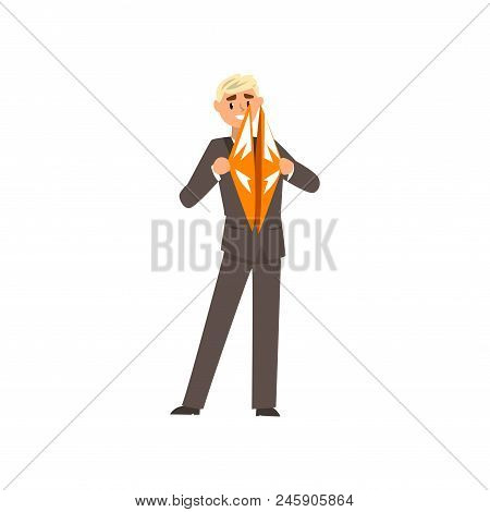 Male Musician Playing Cymbals, Man Wearing Black Elegant Suit Playing Classical Music With Percussio