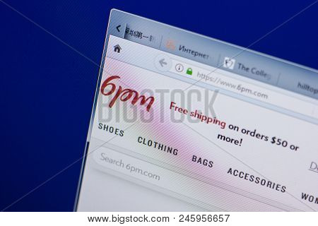 Ryazan, Russia - June 16, 2018: Homepage Of 6pm Website On The Display Of Pc, Url - 6pm.com