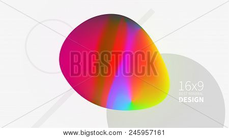 Futuristic Design Multicolored Background. Templates For Placards, Banners, Flyers, Presentations An