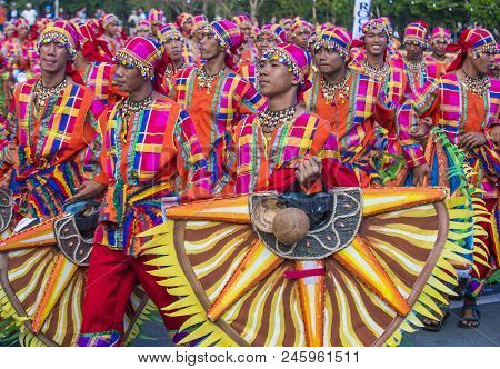 Manila , Philippines - April 27 :participants In The Aliwan Fiesta In Manila Philippines On April 27