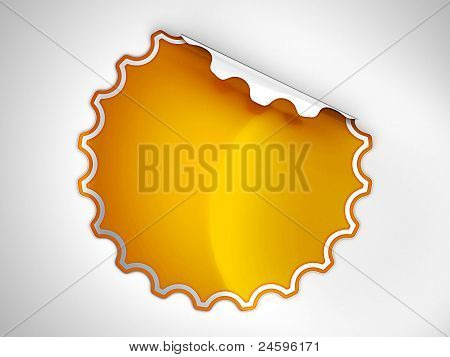 Orange Round Hamous adesivo o etichetta