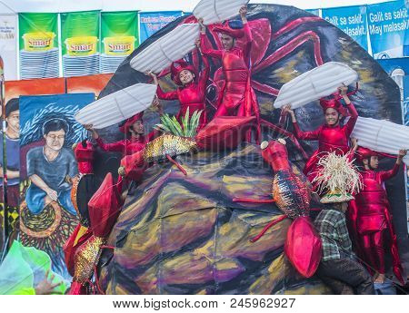 Manila , Philippines - April 27 :participants In The Aliwan Fiesta In Manila Philippines On April 27