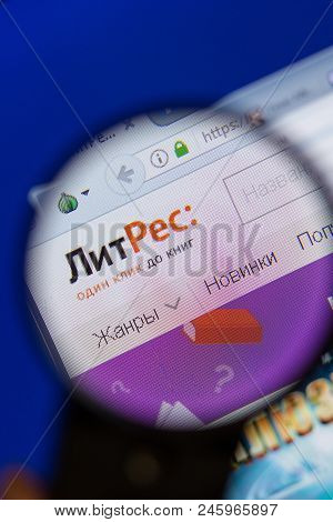 Ryazan, Russia - June 16, 2018: Homepage Of Litres Website On The Display Of Pc, Url - Litres.ru