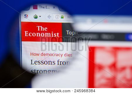 Ryazan, Russia - June 16, 2018: Homepage Of Economist Website On The Display Of Pc, Url - Economist.