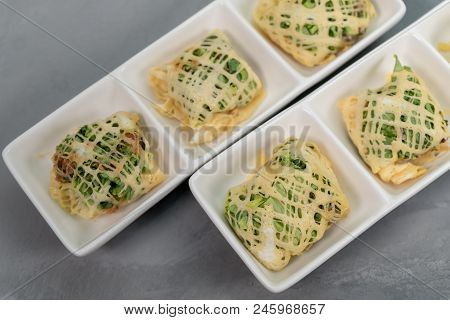 Rhum, Thai Royal Cuisine Made From Pork And Vegetable Wrapped By Egg Net