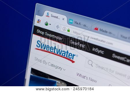 Ryazan, Russia - June 16, 2018: Homepage Of Sweetwater Website On The Display Of Pc, Url - Sweetwate