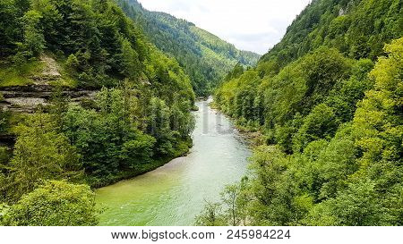 The View From Bridge At Salza River In Austria