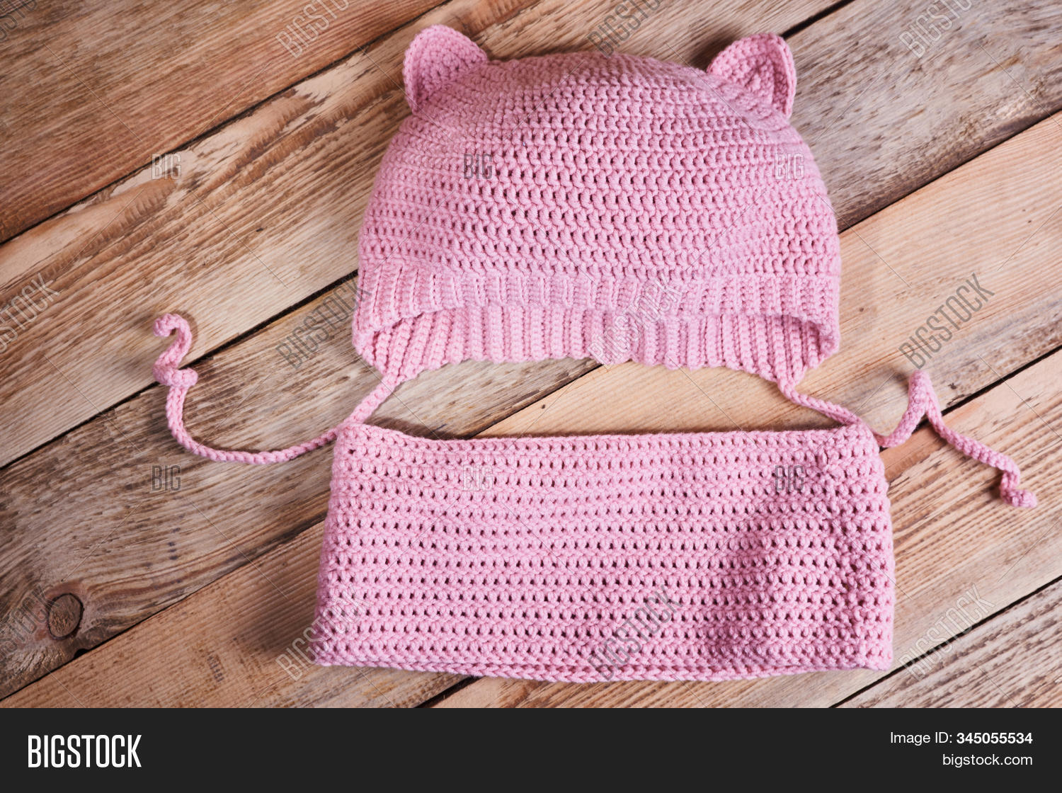 pink baby flat cap