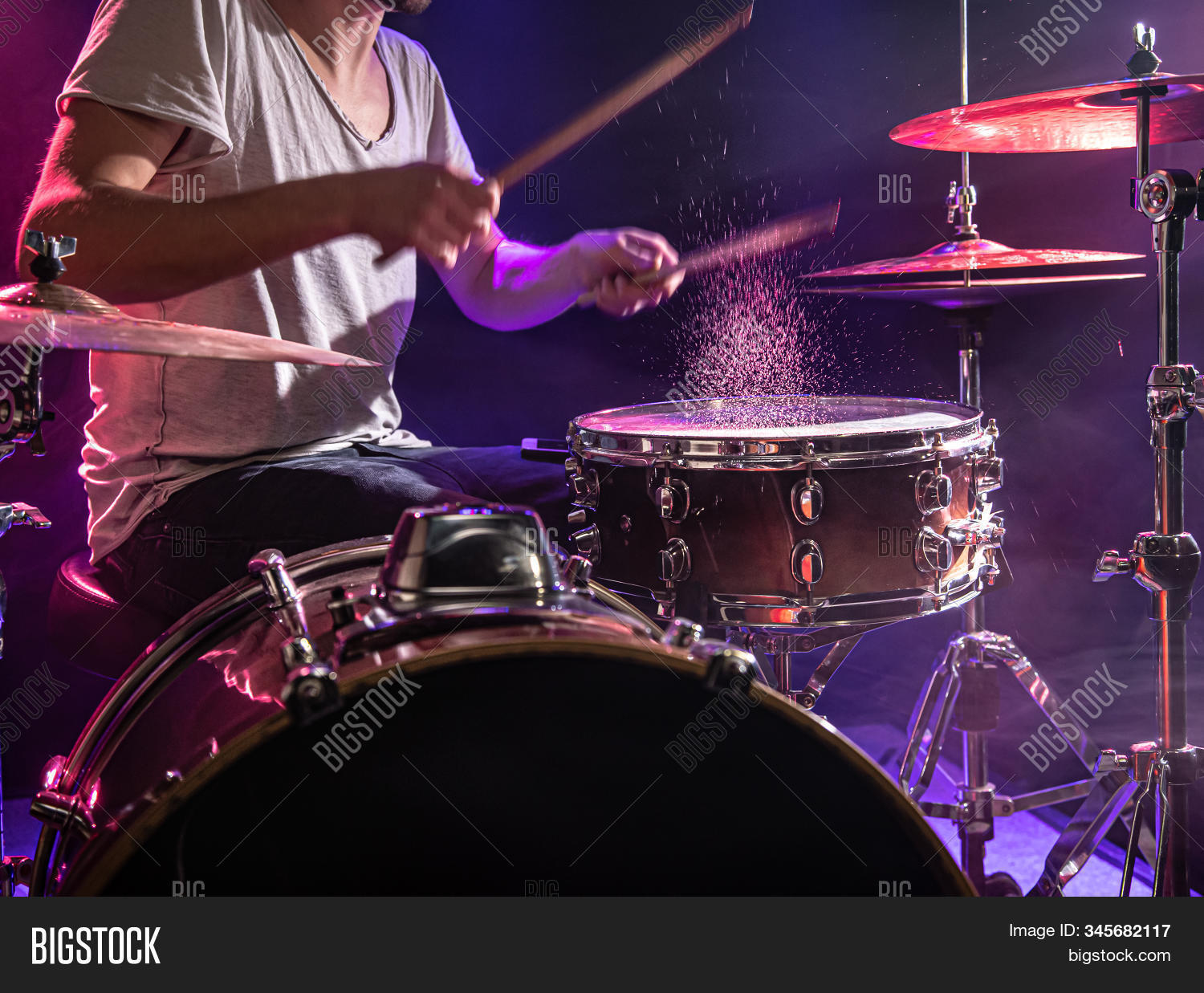 Drummer Plays Drums. Image & Photo (Free Trial) Bigstock