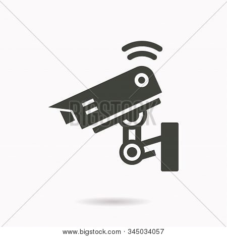 Security Camera Icon. Vector Illustration For Graphic And Web Design.