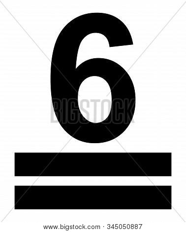 Packaging Symbol Stack Of Six Boxes No More. Isolated On White Icon. Vector Illustration