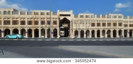 Doha, Qatar - Nov 21. 2019. Falcon Souq - Falcon Market For Traditional Arab Hunting