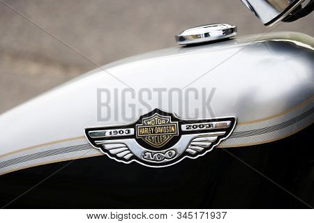 Minsk, Bealrus - May 16, 2019: Harley-davidson Motor Company. Exhibition Of Motorcycles. The Harley-