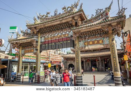 Lukang, Taiwan - October 18th, 2019: Lukang Tianhou Temple, also known as Mazu Temple at Changhua, Taiwan