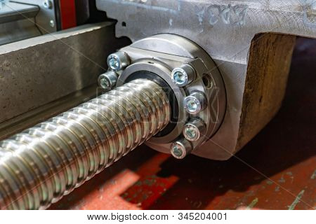 Ball Screw For Transferring The Caliper Into Motion And Feeding