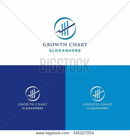 Graph Chart Growth Financial Accounting Logo Design