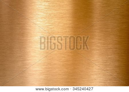 Copper or bronze brushed metal background or texture