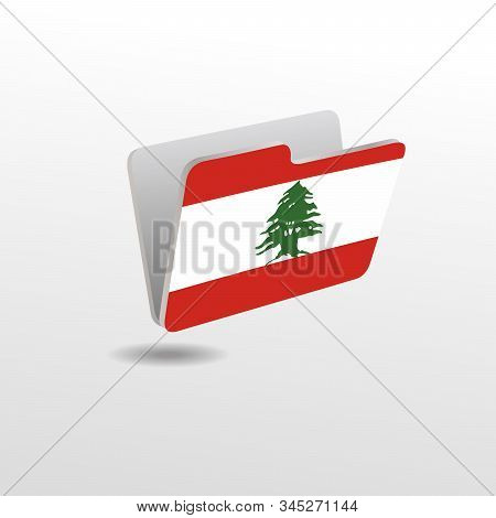 Folder Icon In Trendy Flat Style Isolated On Grey Background. Folder Symbol For Your Web Site Design