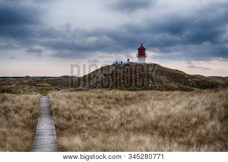 Lighthouse On The North Frisian Island Amrum In Germany