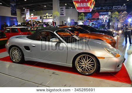 Pasay, Ph - Nov. 16: Porsche Boxster At Manila Auto Salon On November 16, 2019 In Smx Convention Cen