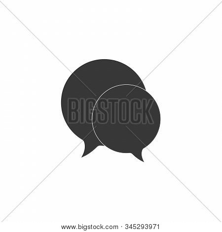 Speech Balloon Icon. Stock Vector Illustration Isolated On White Background.