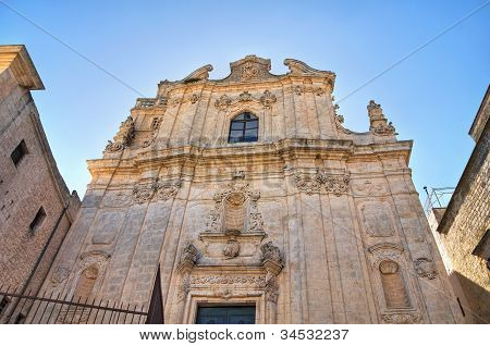 Kostel St. Vito. Ostuni. Puglia. Itálie.