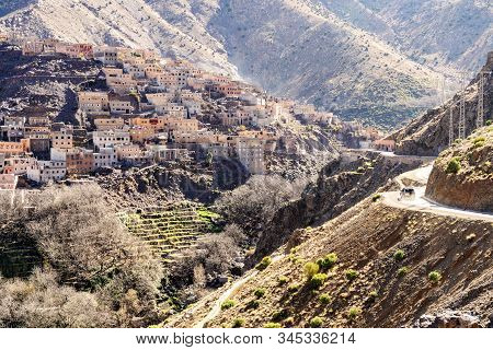 Amazing Berber Village Located In High Atlas Mountains, Morocco