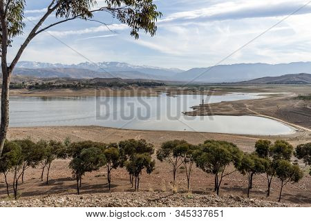 Beautiful Lake And Mountains South From Marrakech, Morocco