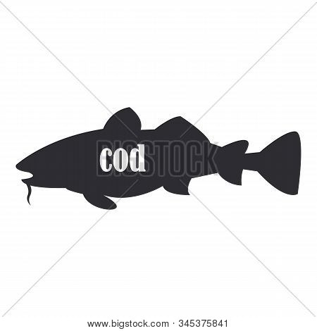 Large Gray Cod Fish Isolated On White Background.