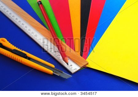 Suministros de oficina escolar