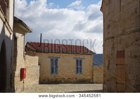 Timios Stavros Monastery, Omodos village, Cyprus                          