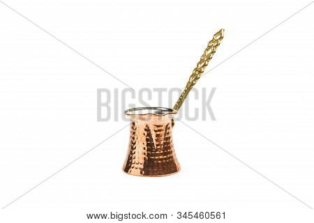 A Turkish Coffee Maker On A White Background
