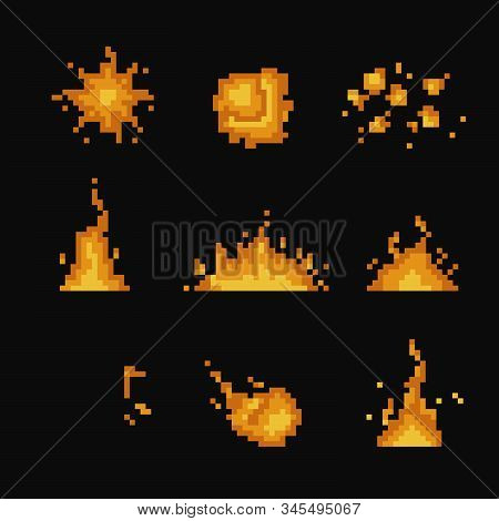 Pixel Art Fire