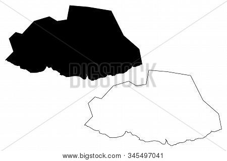 Savanne District (republic Of Mauritius, Island, Districts Of Mauritius) Map Vector Illustration, Sc
