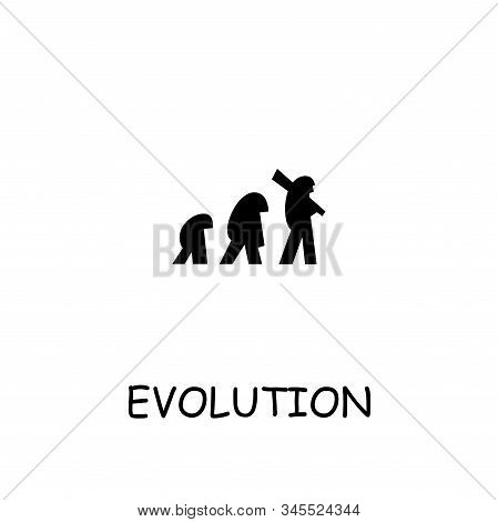 Biology Evolution Flat Vector Icon. Hand Drawn Style Design Illustrations.