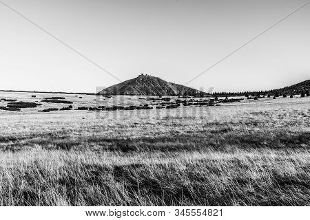 Snezka - The Highest Mountain Of Czech Republic. Krkonose National Park, Giant Mountains
