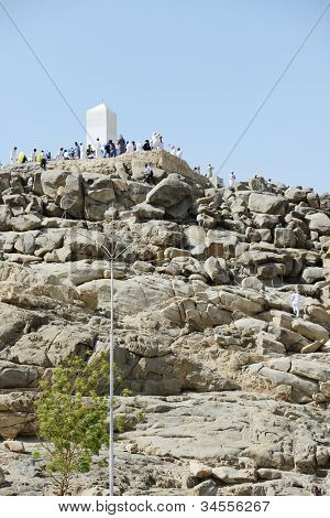 Muslimske pilgrimme på jabal Arafat, Hajj