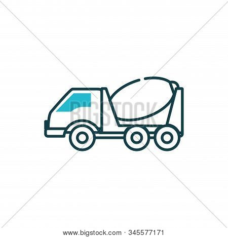 Cement Mixer Truck Design Of Construction Working Maintenance Workshop Repairing Progress Labor And 