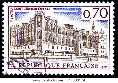 10.24.2019 Divnoe Stavropol Territory Russia Postage Stamp France 1967 St. Germain-en-laye Ch Teau B