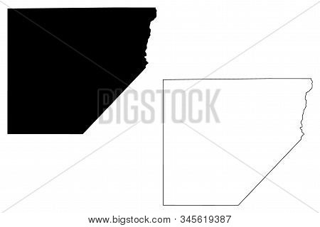 Alamosa County, Colorado (u.s. County, United States Of America,usa, U.s., Us) Map Vector Illustrati