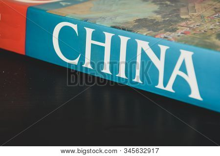 China History Or Travel Concept Of Book Binding With Copy Space.