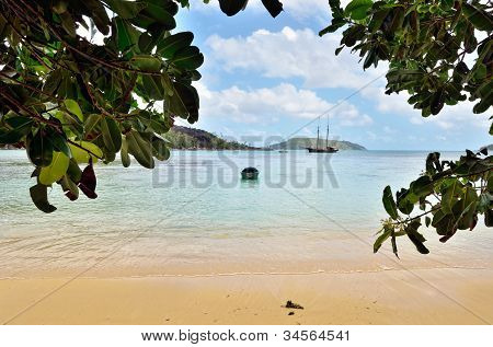 Tropical Beach sull'isola delle Seychelles