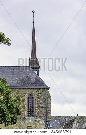 Ploermel, Brittany, France - May 30: Chapel Of The Brothers Of La Mennais (chapelle Des Freres De La
